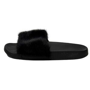 $595 Givenchy mink black slides sized 9 / 39